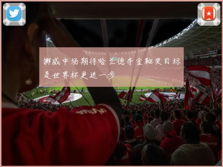 挪威中场期待哈兰德夺金靴奖目标是世界杯更进一步